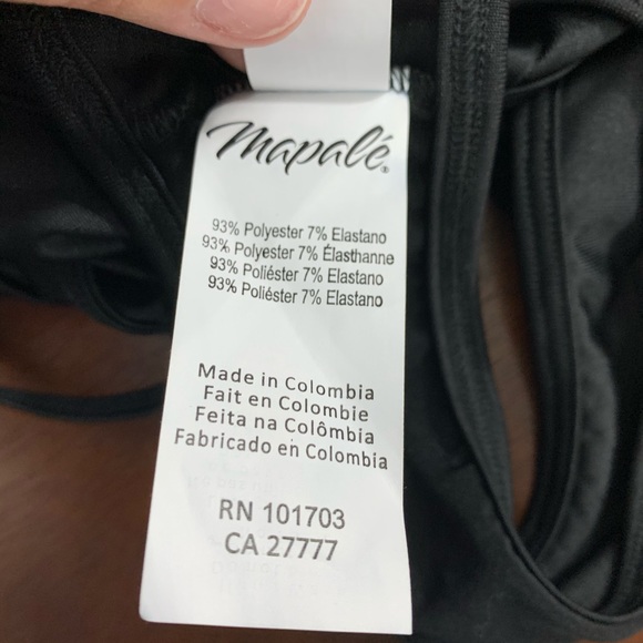 Mapole' Wrap Around Black Top - Picture 4 of 6